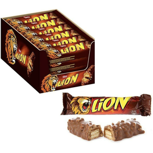 ช็อกโกแลตแท่งไลออนขายส่ง 24 ชิ้น x 42 กรัม / ซีเรียลอาหารเช้าไลออนรสคาราเมลและช็อกโกแลต อุดมด้วยไฟเบอร์ 400 กรัม - Product Image 1