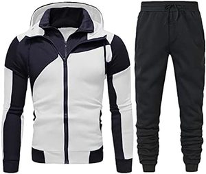 Men's Winter Hooded Plus Size Casual Cotton Tracksuit with <b>Suit</b> <b>Pants</b> for Running - Product Image 2