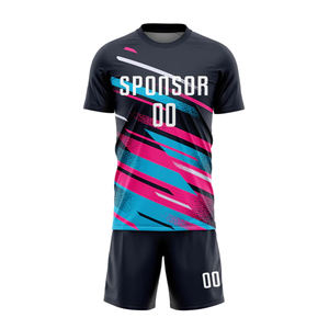 Uniformes de fútbol de último diseño para adultos con conjuntos de camisetas de fútbol de alta calidad personalizados hechos en Pakistán - Product Image 1