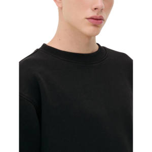 Ensemble de survêtement en molleton de coton lourd en gros, col rond, jogging, survêtement pour homme, survêtement noir uni pour l'hiver - Product Image 4