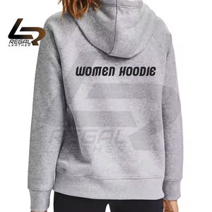 2025เสื้อฮู้ดสวมหัวผ้าฟลีซลำลองสำหรับสตรีแขนยาวทรงสลิมฟิตพร้อมโลโก้ปรับแต่งโลโก้ด้านหน้าสำหรับฤดูหนาว - Product Image 3