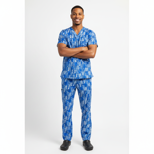 Tenues de travail durables pour hommes, tissu léger, coupe confortable, idéal pour les professionnels de la santé en milieu hospitalier, clinique, opérations quotidiennes - Product Image 4