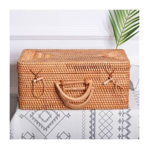 Valise en rotin de luxe de designer, tissée rustique, en gros, valises naturelles tressées à la main - Product Image 1