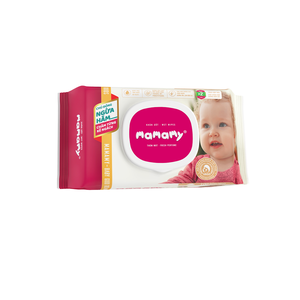 OEM/ODM Mamamy Classic Lingettes humides pour bébés de qualité douce pour la peau Nouveau 100 pièces 200mm x 150mm Ensemble de nettoyage de lingettes humides Produits d'hygiène - Product Image 1