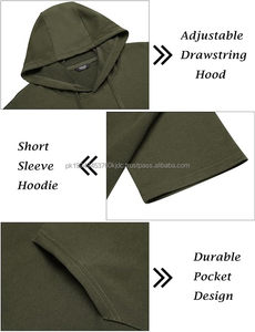 Chándal deportivo de 2 piezas de primera calidad para hombre, sudadera transpirable con logotipo estampado de lana de invierno, conjunto de chándal corto XXL - Product Image 4