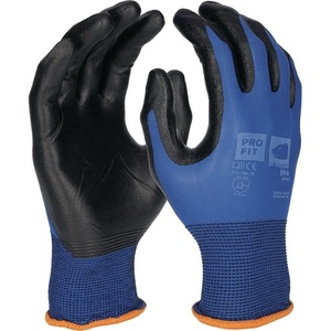 Gants PRO FIT SPIKE Taille 10 Bleu/Noir Conformes aux normes EN 388 & EN 407 EPI Catégorie II Lot de 12 - Pour le travail au jardin et la protection - Product Image 1