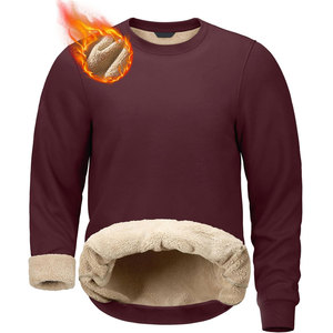 Sudadera de algodón orgánico Premium personalizada, forro de Sherpa, manga larga, 240 GSM, ropa bordada ultrasuave de larga duración - Product Image 6