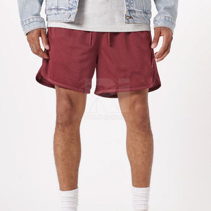 Nouveaux shorts décontractés pour hommes, respirants, légers, en coton et maille, couleur unie, personnalisables pour la vente en ligne, fabriqués au Pakistan - Product Image 4