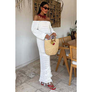 Conjunto de Punto Étnico 10094 con Manga Estilo Sandía y Característica Transpirable - Product Image 2