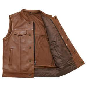Gilet de moto de course de meilleure qualité pour hommes, design classique, logo personnalisé, cuir véritable à la mode pour l'hiver, nouveauté - Product Image 3