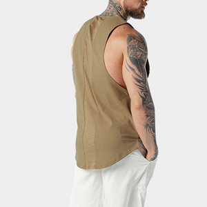 Camiseta de entrenamiento de tela transpirable para hombre, camisetas sin mangas para gimnasio - Product Image 2