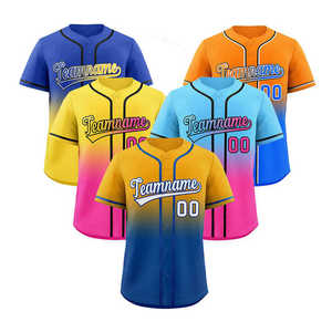 Diseñe sus camisetas de béisbol personalizadas | Agregue marca de equipo, números y nombres | Ideal para partidos y eventos deportivos - Product Image 1
