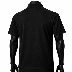 Polo Personalizado con Media Cremallera para Hombre, Manga Corta, Cuello con Cremallera, Venta al por Mayor, Fabricante OEM ODM - Product Image 2