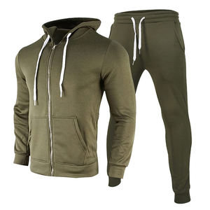 Vêtements de sport décontractés d'hiver, ensembles de survêtements de sport pour hommes, deux pièces, polaire respirant, 100% coton, haute qualité - Product Image 6