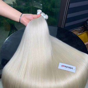 Extensions de cheveux en vrac couleur blonde toutes longueurs de 12 à 32 pouces 100% cheveux vierges vietnamiens - Product Image 1