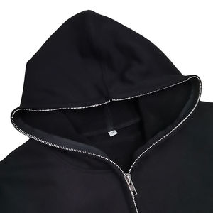 Sudadera con capucha y cremallera de secado rápido para hombre Estilo de invierno Patrón sólido Diseño de Sudadera con capucha de tendencia directa de fábrica con precio competitivo - Product Image 6