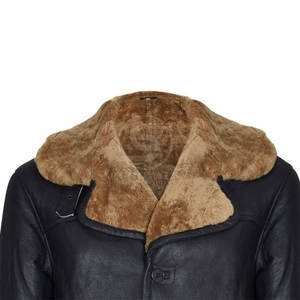 Abrigo Largo de Cuero para Hombre, Transpirable y Ligero, Ropa Casual, Abrigo Largo de Cuero de Borrego para Hombre Más Vendido a un Precio Razonable - Product Image 4