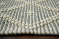 Tapis tissé à la main à motif de laine complexe personnalisé de haute qualité tapis en laine pour salle de bain tapis en laine de coton de Style Boho