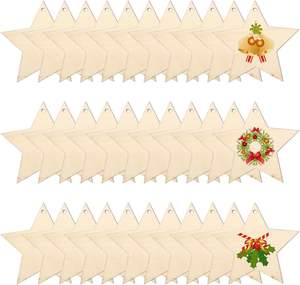 Decoraciones para árboles de Navidad de madera Adornos colgantes Artesanía fabricante - Product Image 4