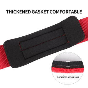 Robuste coton Figure huit haltérophilie réglable anti-dérapant sangles de poignet unisexe haute qualité sangle de gymnastique - Product Image 6