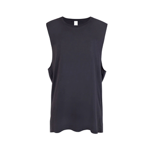 2024 hommes séchage rapide débardeur en gros bas prix respirant Spandex/coton tricoté sans manches course Singlet entraînement imprimé - Product Image 1