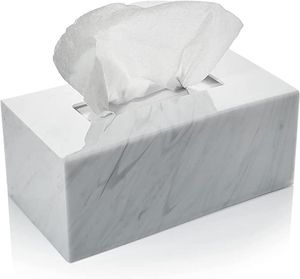 Porte-serviettes en marbre de qualité supérieure, support de mouchoirs en papier au design standard pour hôtel restaurant café décoration de table, support de mouchoirs - Product Image 5