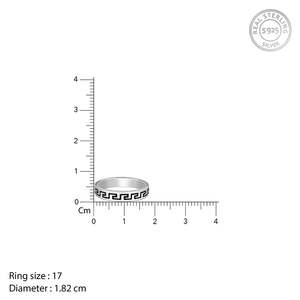 Bague pour homme Asscher Cut Mystique en argent oxydé avec placage au rhodium Style vintage certifié IGI avec perle principale de pierre précieuse - Product Image 4