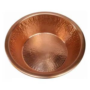 Tazón para Servir de Cobre - Duradero, Apto para Lavavajillas, Ecológico, Diseño Moderno para Fiestas y Uso Doméstico, Tazón Decorativo Hecho a Mano - Product Image 4