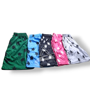 Pantalones cortos transpirables de entrenamiento para hombres Pantalones cortos de gimnasio Jogger de cintura media Pantalones cortos de natación Bolsillos tejidos - Product Image 1