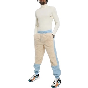 Men's Customized <b>Sherpa</b> Fleece <b>Joggers</b> Mid Waist Casual Fashion Sweatpants OEM Wholesale - Product Image 1