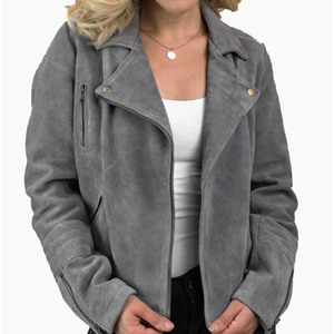 Mens High Quality <b>Suede</b> <b>Jacket</b> High Quality Leather <b>Suede</b> Biker <b>Jacket</b> Perfect for all season <b>Suede</b> Leather - Product Image 5