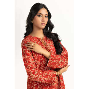 Camisa y Pantalón de Satén Bordado con Hilo de Viscosa IPST-55249 - Product Image 2