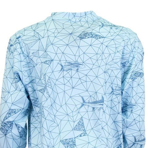 Jersey de Pesca Unisex de Manga Larga con Diseño Geométrico Personalizado de Alto Rendimiento, 100% Poliéster, de Secado Rápido y Transpirable - Product Image 6