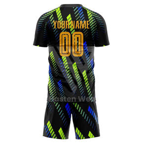 Uniforme de Fútbol Profesional Hecho en Fábrica, el Mejor Estilo, Color Sólido, Logotipo Personalizado, Conjunto de Camiseta de Fútbol de Manga Corta en Oferta - Product Image 3