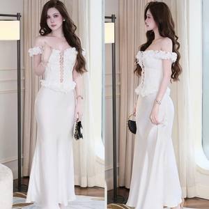 Robe longue sans bretelles pour femme, corset OEM ODM, pour soirée - Product Image 3