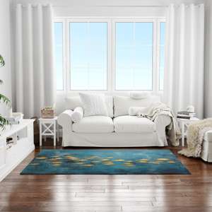 Alfombra de Peces Dorados, Alfombras de Peces, Alfombra Azul, Alfombras de Animales, Alfombra Impresa en 3D, Alfombra Suave con Pelo - Product Image 3