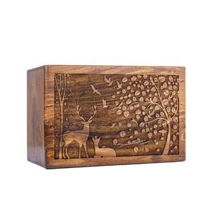 Handmade Rosewood Urn <b>for</b> Human <b>Ashes</b> Adult Personalized Wooden <b>Box</b> <b>Pet</b> Urn <b>for</b> Dogs Cats Handcrafted - Product Image 2