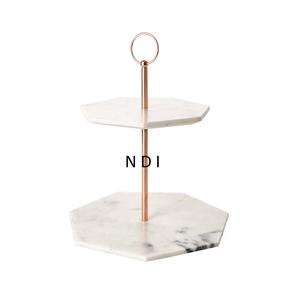 Celebración de fiesta de cumpleaños Soporte de servidor de pastel de metal de aluminio Acabado brillante Soporte de servidor de pastel de metal de aluminio - Product Image 6