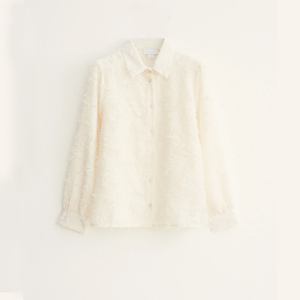 Camicetta Boho <span class=keywords><strong>con</strong></span> <span class=keywords><strong>Frange</strong></span> Personalizzata da Donna, Manica Lunga, <span class=keywords><strong>con</strong></span> Colletto e Bottoni Frontali, Produzione OEM all'Ingrosso da Fabbrica di Abbigliamento Cinese - Product Image 6