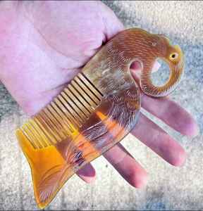 Peine de cuerno de calidad superior tallado a mano - Product Image 2