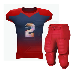 Conjuntos de uniformes de fútbol americano de diseño personalizado camiseta de impresión por sublimación transpirable opciones de talla grande-venta al por mayor - Product Image 1