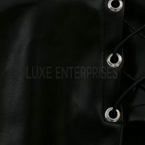 Falda de Cuero Natural de Lujo para Mujer, Hecha a Medida, con Decoración de Encaje de Alta Calidad, Minifalda Transpirable, Venta al Por Mayor - Product Image 5