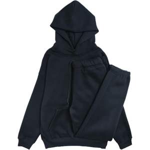 Conjunto Deportivo Premium de 2 Piezas para Hombre, Sudadera con Capucha y Pantalones Jogger de Felpa de Algodón Grueso, Transpirable, Personalizable para Invierno - Product Image 1