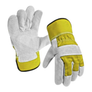 Canadian Heavy-Duty Industrial Safety <b>Rigger</b> <b>Gloves</b> Rubberized Cuff XL Size Cowhide Split Leather Welding <b>Gloves</b> Hand Protection - Product Image 4
