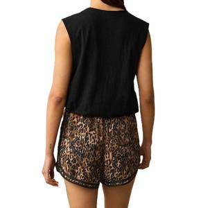 เสื้อกล้ามถักสีดำระบายอากาศได้ดีสำหรับผู้หญิงเสื้อผ้าแฟชั่นฤดูร้อน - Product Image 6