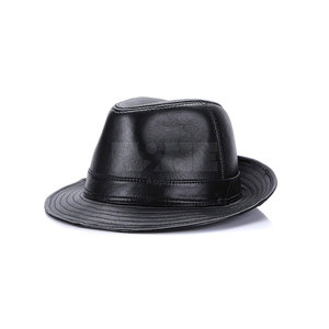 Sombreros de cuero de alta calidad Sombreros de cuero para hombres superventas Sombreros de cuero de color personalizados para la venta en línea - Product Image 1