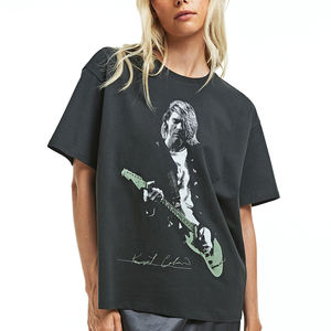 คุณภาพสูงหนักน้ําหนักธรรมดาเสื้อยืดขนาดใหญ่พิมพ์เย็บปักถักร้อยผู้หญิงที่กําหนดเองเสื้อยืด Camisetas personalizadas t เสื้อผู้หญิง - Product Image 6