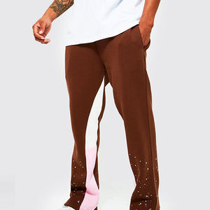 Pantalones Deportivos de Otoño para Hombre, Estilo Urbano, Holgados, Tallas Grandes, Diseño Único con Pintura, Ropa Casual, Nuevo Estilo, 100% Algodón - Product Image 1