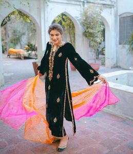 DABKA-Vestido largo elegante con cuentas de cristal bordadas, vestido elegante con pantalón, elegante, para fiesta, 2022 - Product Image 1