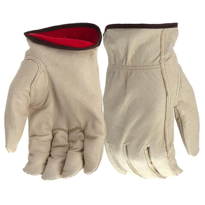Gants d'hiver en cuir doublés de polaire coupe-vent coupe-vent pour hommes vente en gros - Product Image 6